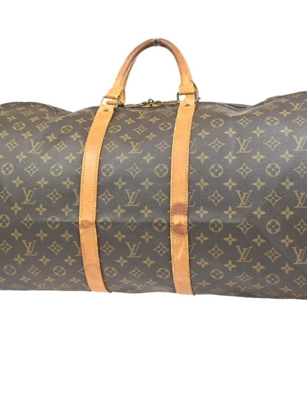 LOUIS VUITTON Keepall 55 Travel Hand Bag Monogram Leather Brown M41424 76KD492